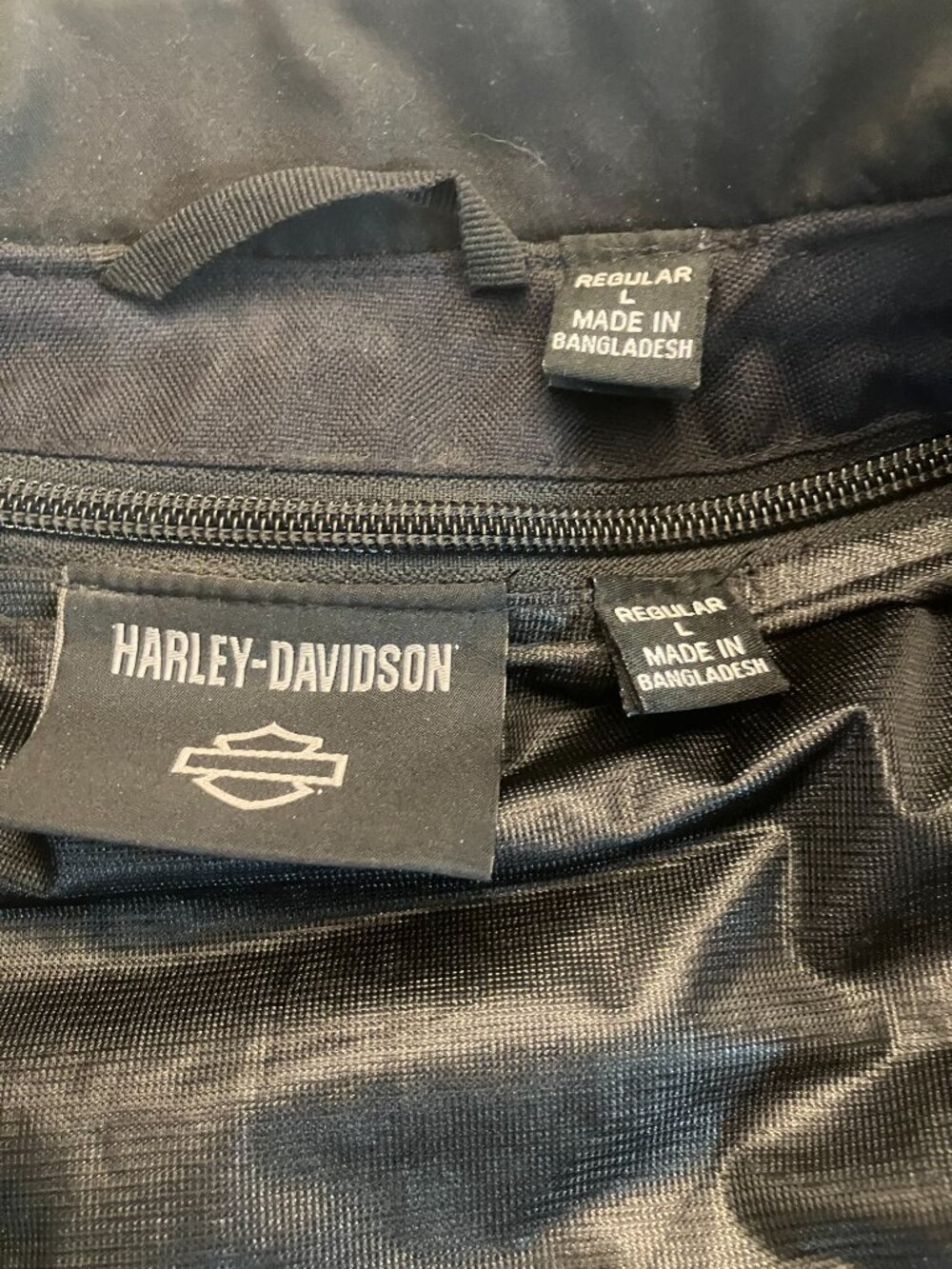 Harley-Davidson Women's Zephyr Mesh Motorcycle Jacket Large Colony Blue Black 97 - Picture 4 of 9